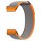  Klockarmband 26 mm Nylon Loop Grå/Orange - Teknikhallen.se