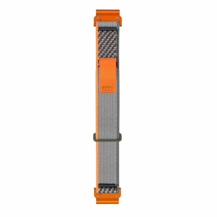 Bild 4,  Klockarmband 26 mm Nylon Loop Grå/Orange - Teknikhallen.se