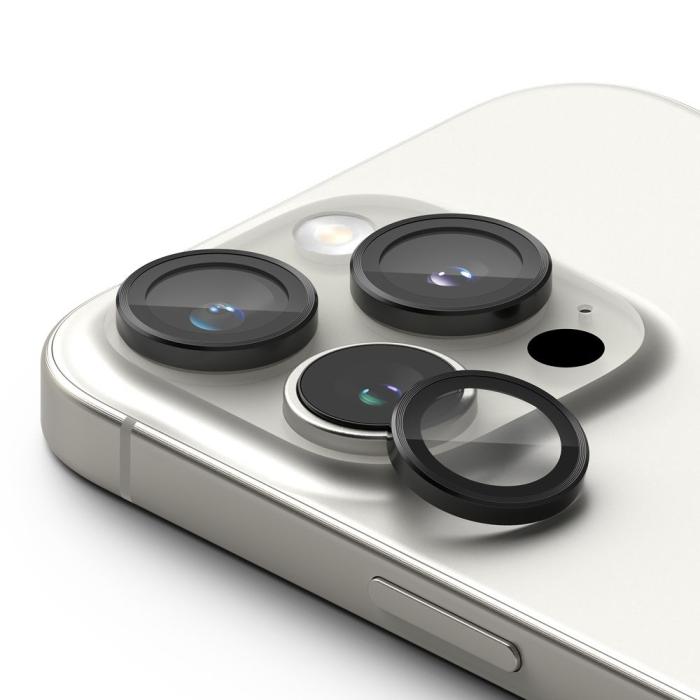 Bild 2, Ringke Ringke iPhone 16 Pro / 16 Pro Max 2-PACK Linsskydd Svart - Teknikhallen.se