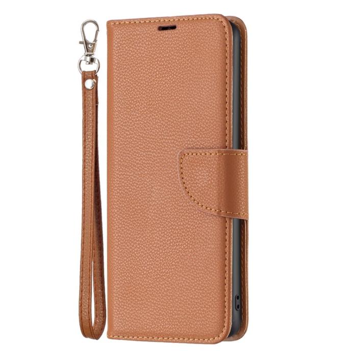 Bild 6,  Samsung Galaxy S23 Plus Fodral Litchi Shark Brun - Teknikhallen.se