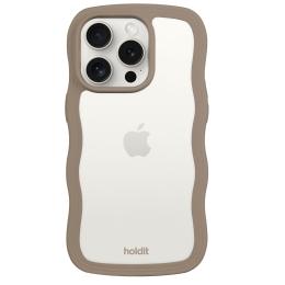 holdit holdit iPhone 15 Pro Max Skal Wavy Mocha Brown Transparent - Teknikhallen.se