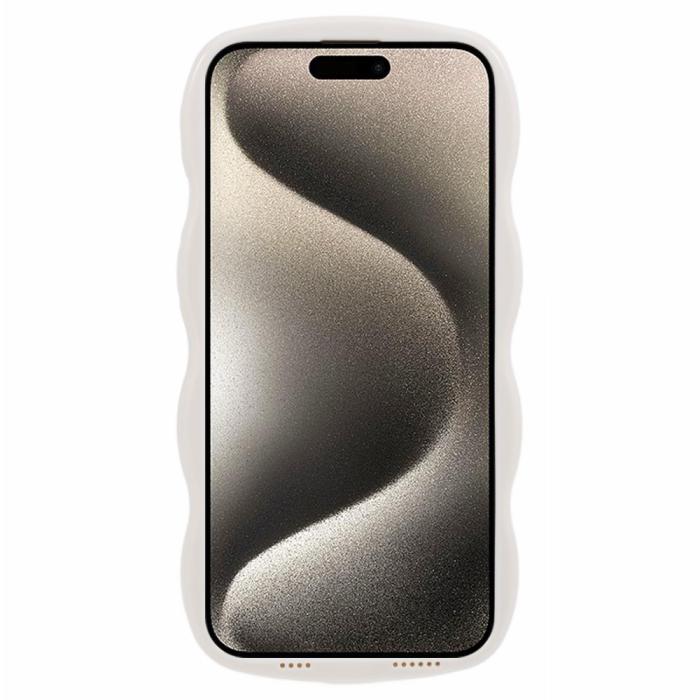 Bild 2,  iPhone 15 Pro Max Mobilskal Wavy Textur Beige - Teknikhallen.se