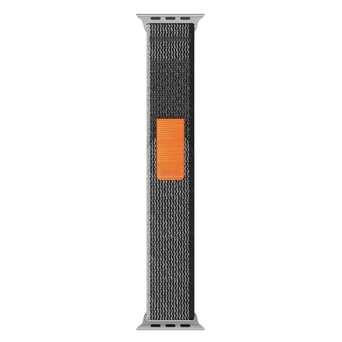 Bild 3, ColorPop Apple Watch 38/40/41/42 mm Armband Nylon Trail Loop Svart/Grå - Teknikhallen.se