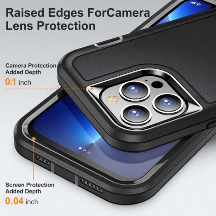 Bild 5,  iPhone 14 Pro Max Skal 3in1 Shockproof Xtreme Svart - Teknikhallen.se