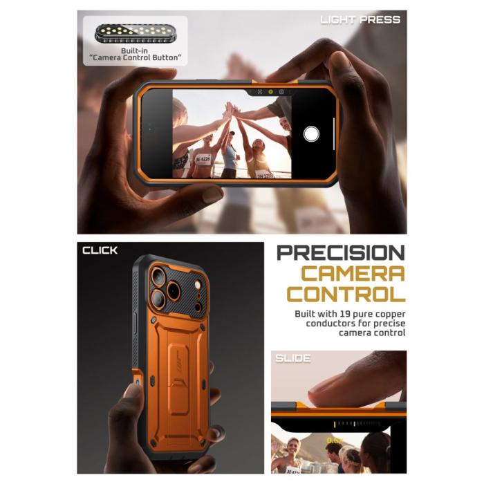 Bild 4, Supcase Supcase iPhone 17 Pro Max Skal Unicorn Beetle Pro Coral - Teknikhallen.se