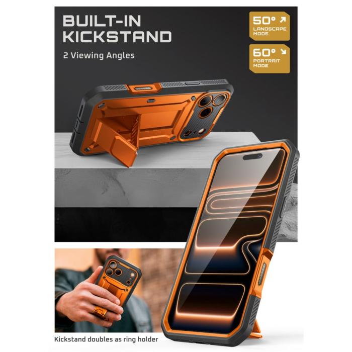 Bild 5, Supcase Supcase iPhone 17 Pro Max Skal Unicorn Beetle Pro Coral - Teknikhallen.se
