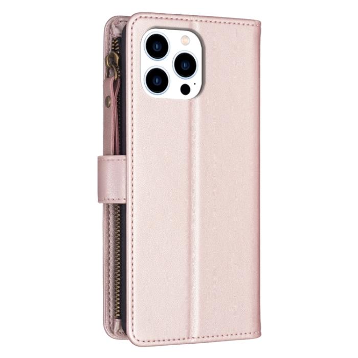 Bild 3,  iPhone 15 Pro Fodral 9-Kort Multifunktionell Roséguld - Teknikhallen.se