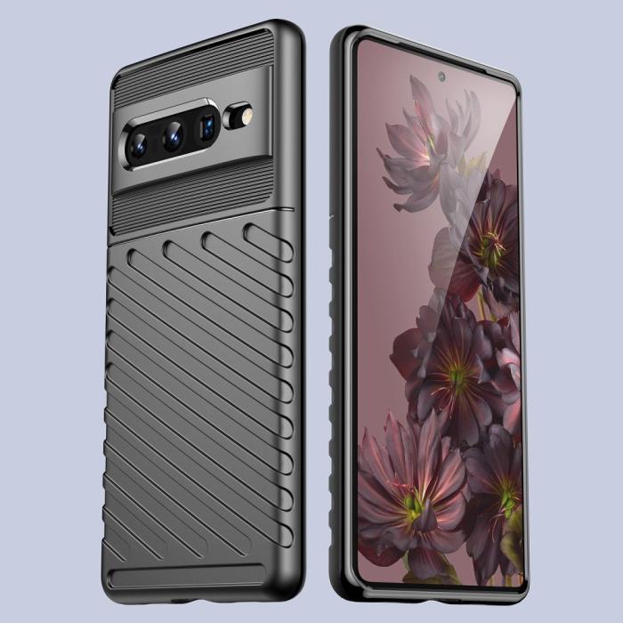 Bild 6,  Google Pixel 7 Pro Skal Twill Textur Svart - Teknikhallen.se