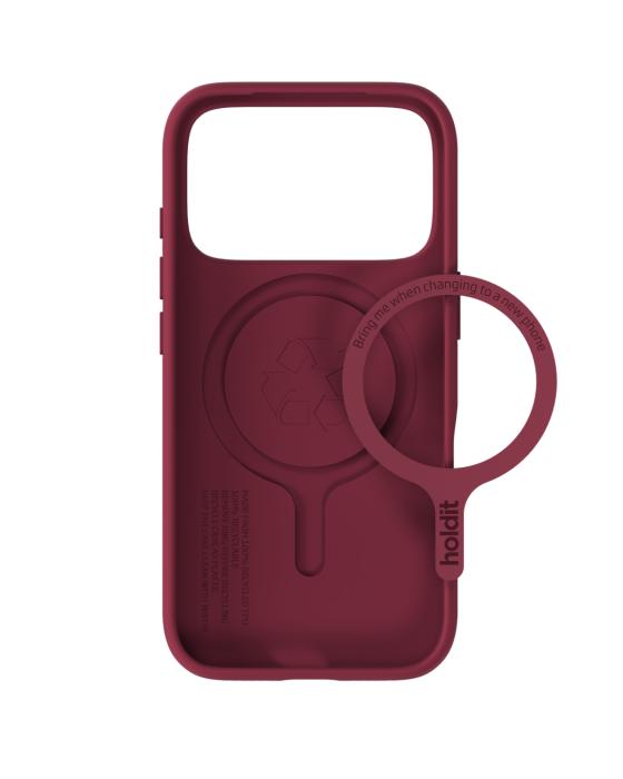 Bild 4, holdit holdit iPhone 17 Pro Mobilskal Soft MagSafe Red Velvet - Teknikhallen.se