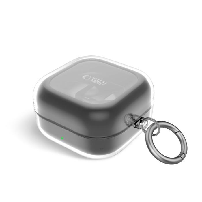 Bild 3, Tech-Protect Tech-Protect Galaxy Buds 4 / 4 Pro Skal FlexAir Transparent - Teknikhallen.se