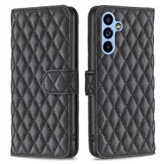 Samsung Galaxy A54 5G Fodral Diamond L&auml;der Svart - Teknikhallen.se