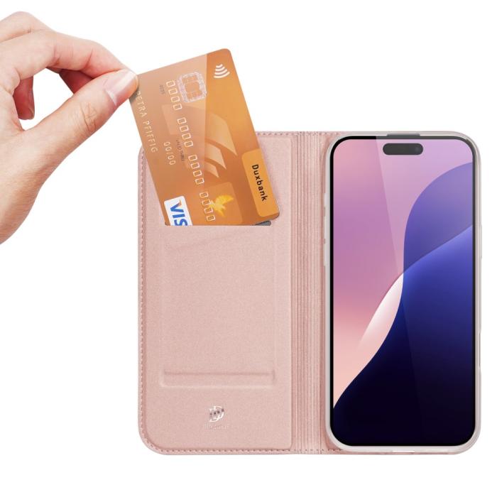 Bild 2, DUX DUCIS DUX DUCIS iPhone 16 Pro Max Fodral Skin Pro Roséguld - Teknikhallen.se