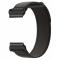  Klockarmband 26 mm Nylon Loop Svart - Teknikhallen.se