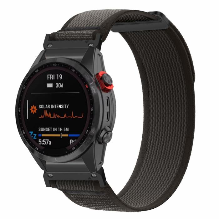 Bild 2,  Klockarmband 26 mm Nylon Loop Svart - Teknikhallen.se