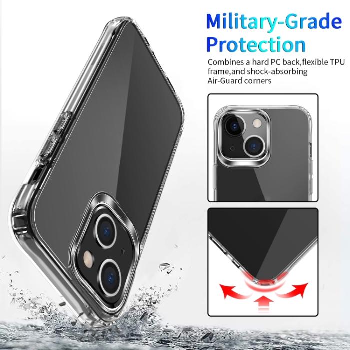 Bild 4,  iPhone 14 Plus Skal Akryl/TPU Transparent - Teknikhallen.se