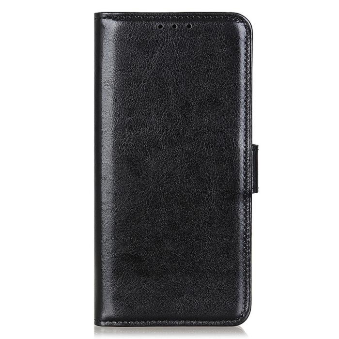 Bild 5,  Motorola Moto G54 5G Fodral Crazy Horse Läder Svart - Teknikhallen.se