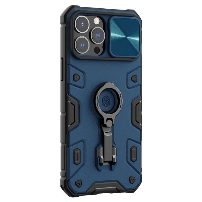 Bild 5, NILLKIN NILLKIN iPhone 13 Pro Max Skal CamShield Armor Pro Blå - Teknikhallen.se