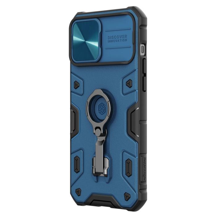 Bild 6, NILLKIN NILLKIN iPhone 13 Pro Max Skal CamShield Armor Pro Blå - Teknikhallen.se