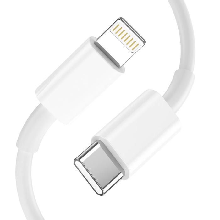 Bild 4, Tech-Protect Tech-Protect 20W Väggladdare PD Inkl. USB-C - Lightning Kabel Vit - Teknikhallen.se