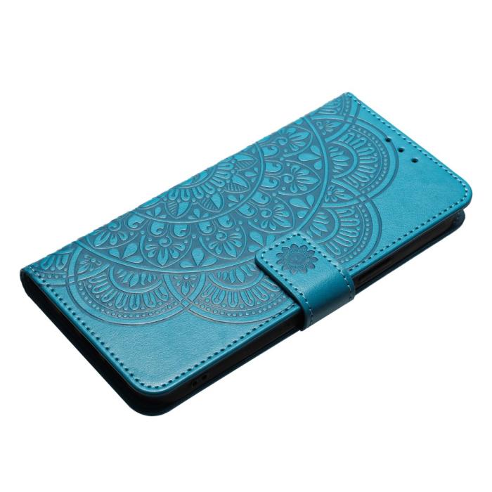 Bild 4,  Samsung Galaxy A16 / A26 5G Fodral Mandala Läder Blå - Teknikhallen.se
