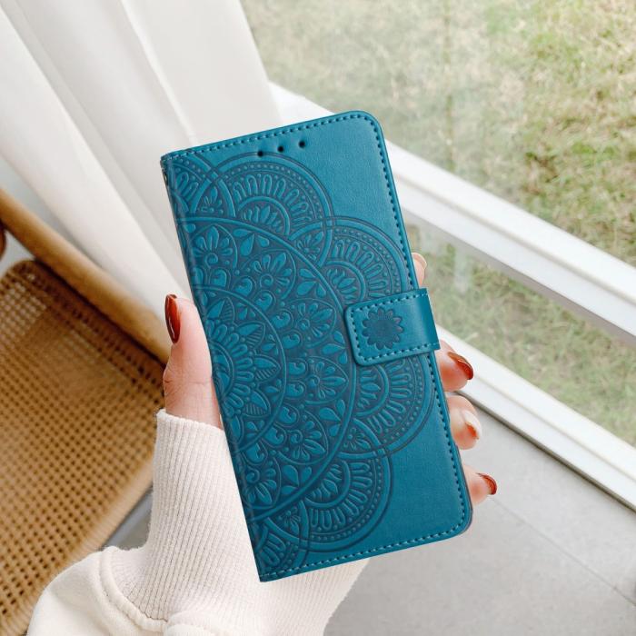 Bild 5,  Samsung Galaxy A16 / A26 5G Fodral Mandala Läder Blå - Teknikhallen.se