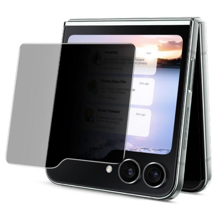 Bild 3, IMAK IMAK Galaxy Z Flip 6 / 7 FE Särmskydd Härdat Glas Privacy - Teknikhallen.se