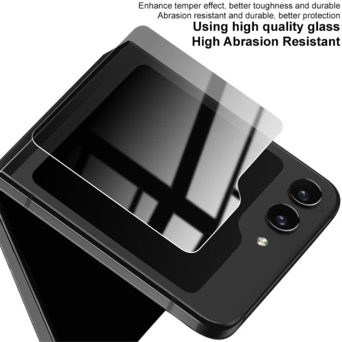 Bild 6, IMAK IMAK Galaxy Z Flip 6 / 7 FE Särmskydd Härdat Glas Privacy - Teknikhallen.se