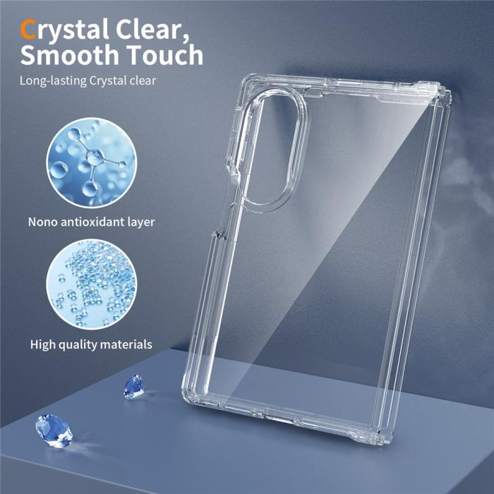 Bild 4,  Samsung Galaxy Z Fold 8 Skal TPU Shockproof Transparent - Teknikhallen.se