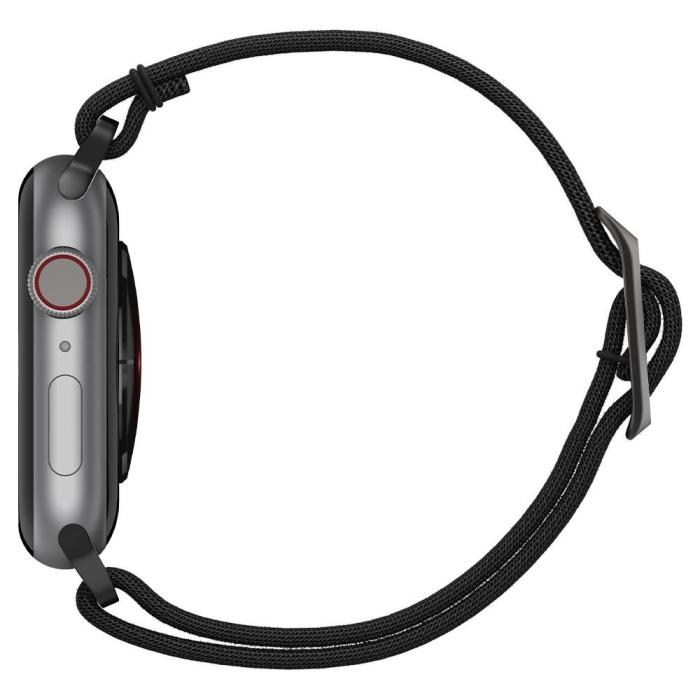 Bild 4, Spigen Spigen Apple Watch 42/44/45/46/49 mm Armband Fit Lite Svart - Teknikhallen.se