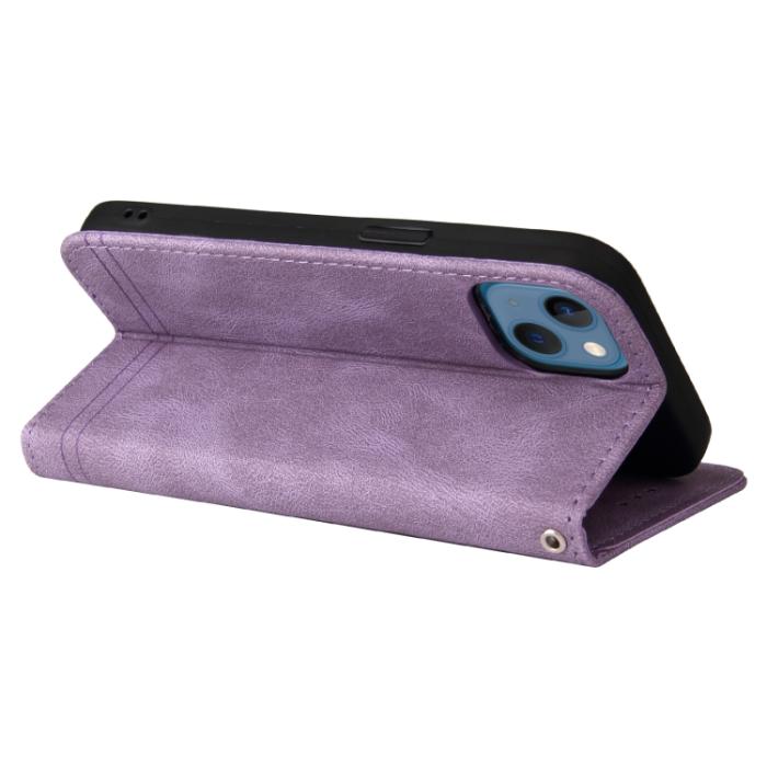 Bild 5,  iPhone 14 Fodral Skin Touch Lila - Teknikhallen.se