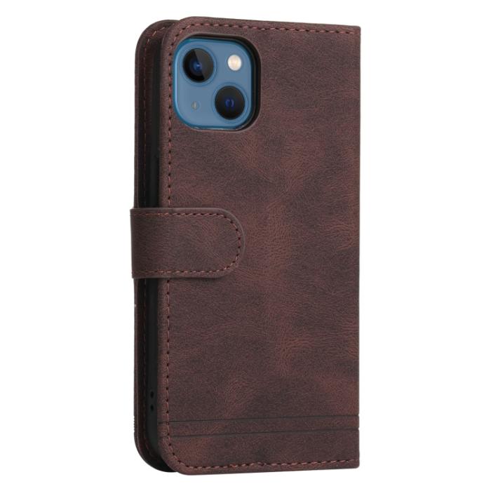 Bild 3,  iPhone 14 Fodral Skin Touch Brun - Teknikhallen.se