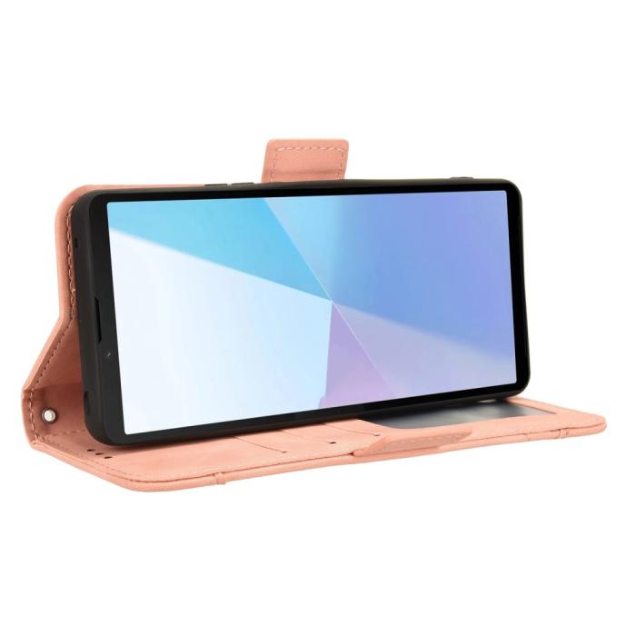 Bild 4,  Sony Xperia 10 VI Fodral Med Avtagbart Kortfodral Rosa - Teknikhallen.se