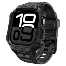 Spigen Spigen Apple Watch 11/10 42 mm Skal/Armband Rugged Armor Svart - Teknikhallen.se