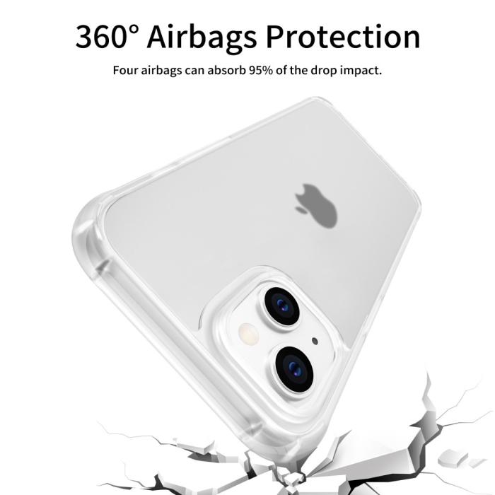 Bild 3, LEEU DESIGN LEEU DESIGN iPhone 14 Plus Skal AirBag Hybrid Matt Transparent - Teknikhallen.se