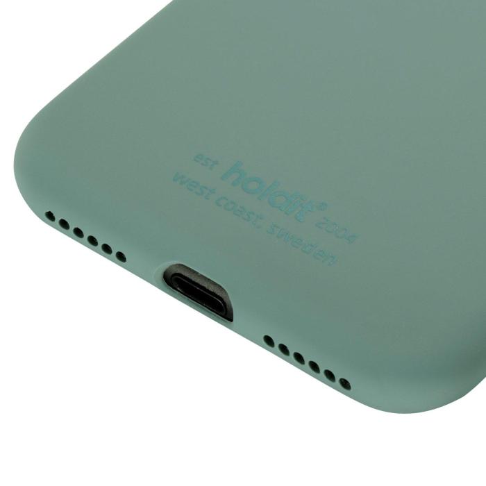 Bild 5, holdit iPhone 7/8/SE (2020/2022) - holdit Mobilskal Silikon - Moss Green - Teknikhallen.se