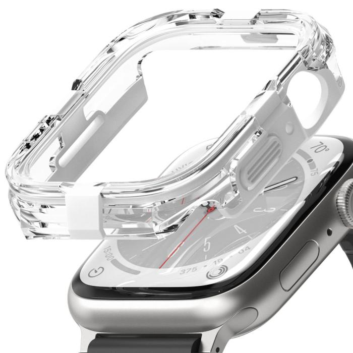 Bild 2, Ringke Ringke Apple Watch 44/45 mm Skal Fusion Bumper Vit - Teknikhallen.se