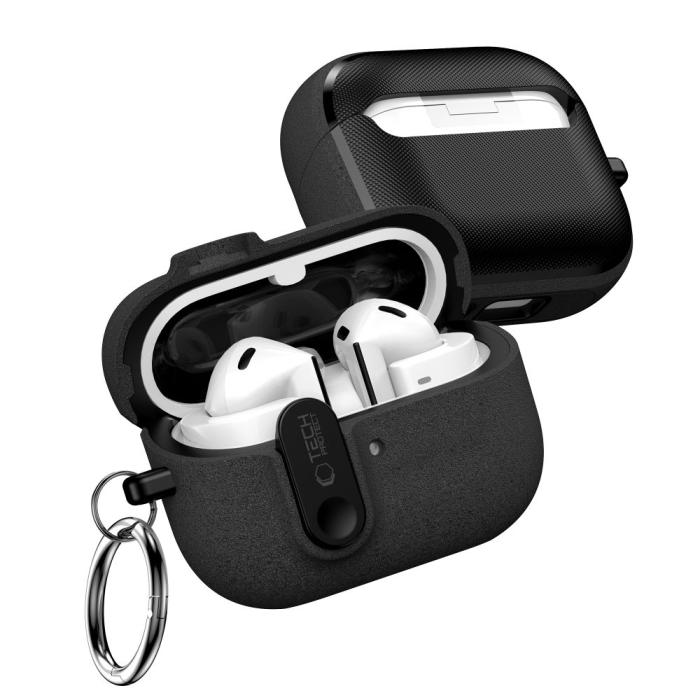 Bild 3, Tech-Protect Tech-Protect Galaxy Buds 3/3 Pro/3 FE Skal Slim Hook Svart - Teknikhallen.se