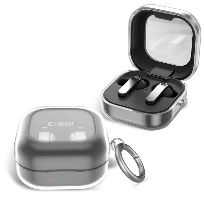 Bild 5, Tech-Protect Tech-Protect Galaxy Buds 4 / 4 Pro Skal FlexAir Transparent - Teknikhallen.se