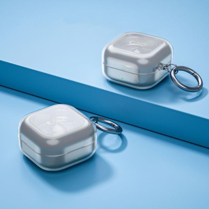 Bild 6, Tech-Protect Tech-Protect Galaxy Buds 4 / 4 Pro Skal FlexAir Transparent - Teknikhallen.se