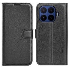  Xiaomi 17T Pro Fodral Litchi L&auml;der Svart - Teknikhallen.se