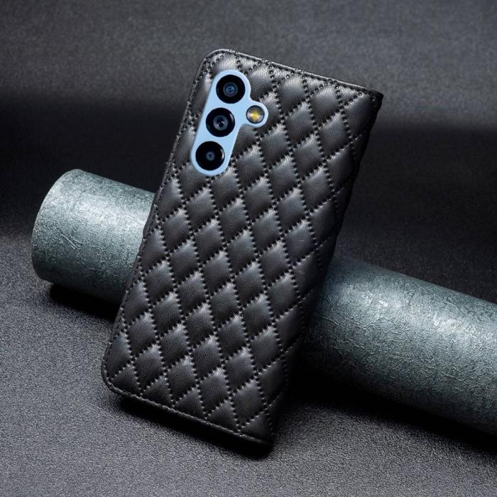 Bild 5,  Samsung Galaxy A54 5G Fodral Diamond Läder Svart - Teknikhallen.se