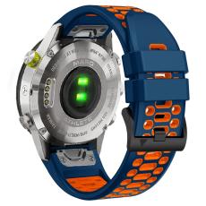  Klockarmband 26 mm Dual-Color Robust Bl&aring;/Orange - Teknikhallen.se