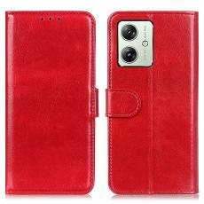  Motorola Moto G54 5G Fodral Crazy Horse L&auml;der R&ouml;d - Teknikhallen.se