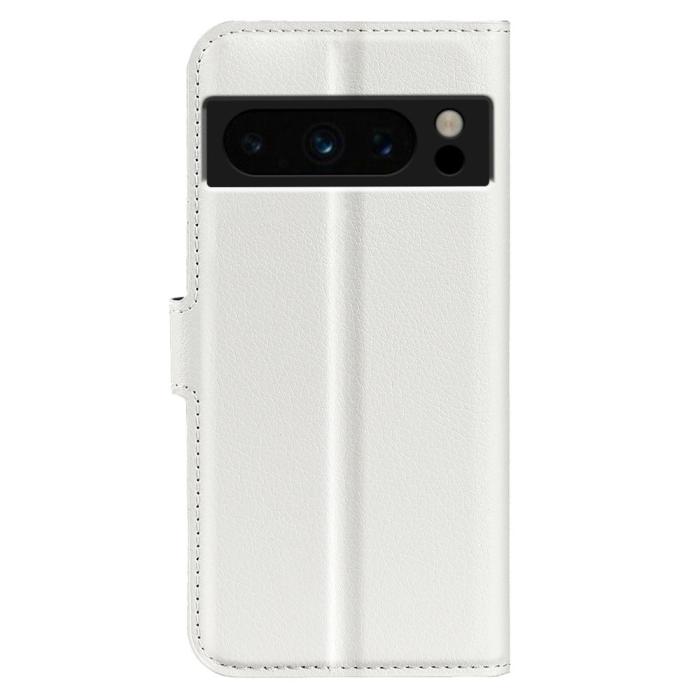 Bild 6,  Google Pixel 8 Pro Fodral Litchi Textur Vit - Teknikhallen.se