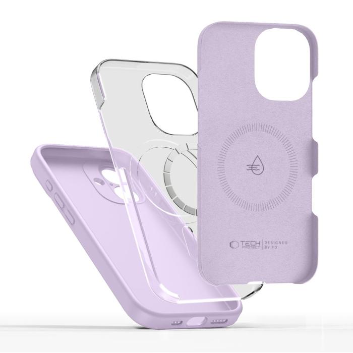 Bild 2, Tech-Protect Tech-Protect iPhone 17 Skal MagSafe Silicone Mauve - Teknikhallen.se