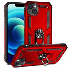  iPhone 15 Skal Armor Hybrid Ring R&ouml;d - Teknikhallen.se