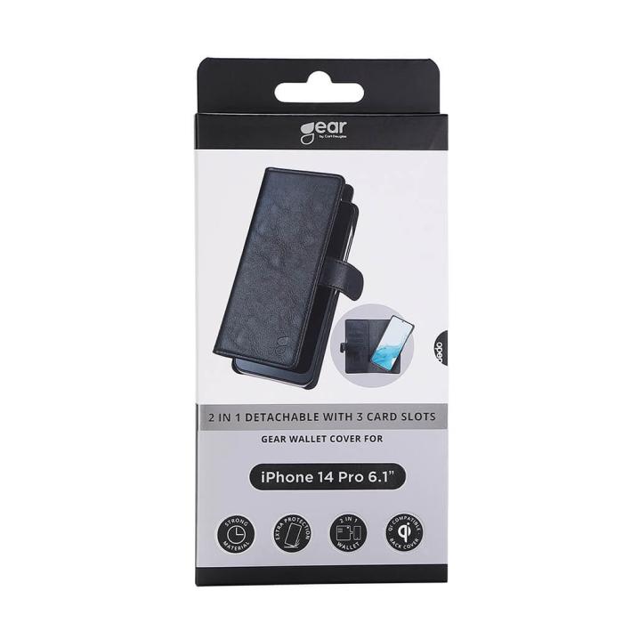 Bild 2, Gear GEAR iPhone 14 Pro 2in1 Magnet Fodral / Skal Svart - Teknikhallen.se