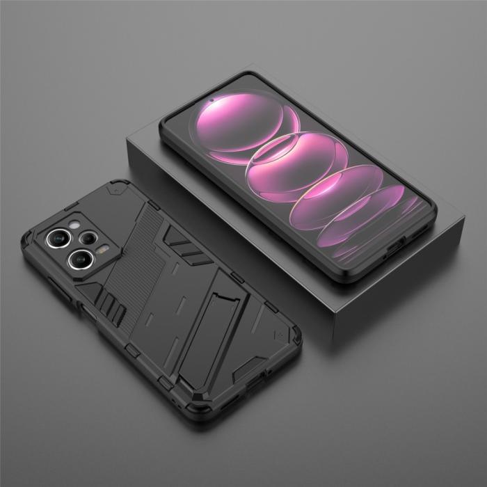 Bild 6,  Xiaomi Redmi Note 12 Pro 5G Skal Hybrid Kickstand Svart - Teknikhallen.se