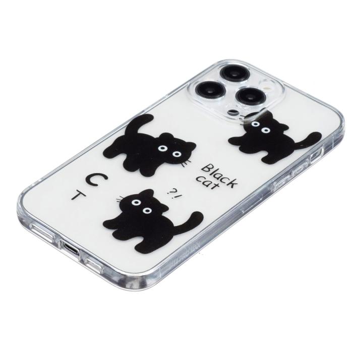 Bild 3,  iPhone 16 Pro Skal TPU Svarta Katter - Teknikhallen.se