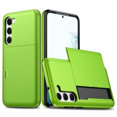 Samsung Galaxy S23 Skal Med Korth&aring;llare Gr&ouml;n - Teknikhallen.se